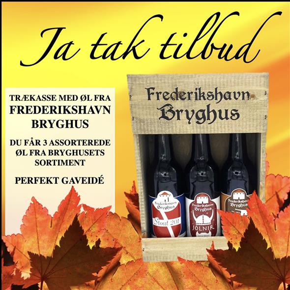 ØL-GAVEKASSE I TRÆ