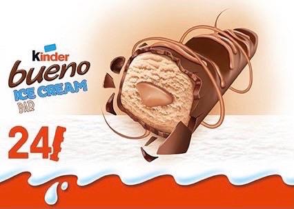 24 stk. Kinder Bueno Isbar
