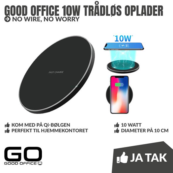 Trådløs bordoplader 10W - Good Office